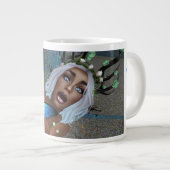 喉の渇いた蝶と妖精 ジャンボコーヒーマグカップ (正面右)