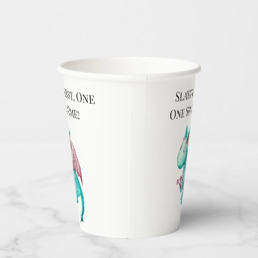 喉の渇きを一口一口飲め! 紙コップ (右)