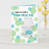 喉の炎が薬のカップの虫によく閉じ込められる カード (黄色い花)