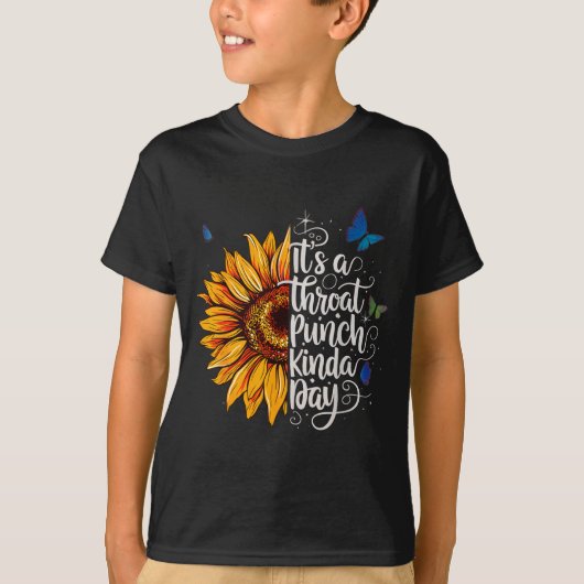 喉を殴られるような日の引用Tシャツ Tシャツ (正面)