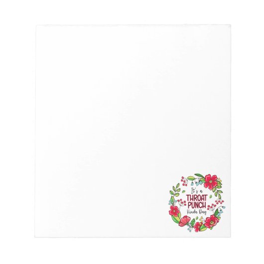 喉を突く日だ ノートパッド (正面)