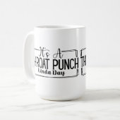 喉を突く記念日だ コーヒーマグカップ (正面左)