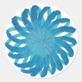 喉チャクラヒーリングアート#2 ラウンドシール