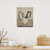 喉頭鏡とコーヒーマグ – 貿易のツール ポスター (キッチン)