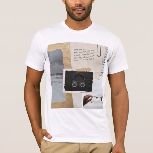 喘息のデザインの男性 Tシャツ (正面)