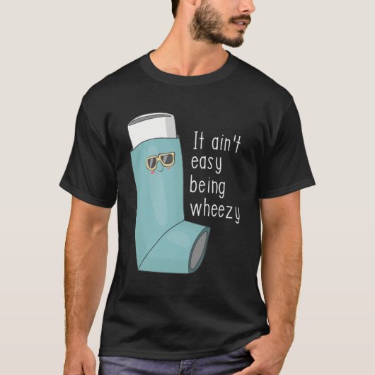 喘息の簡単ではないおもしろい Tシャツ (正面)