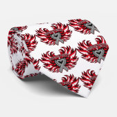 喘息の認識度のハートの翼 ネクタイ (ロール)