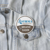 喘息の認識度3"大きいバッジ 缶バッジ (インサイチュ)