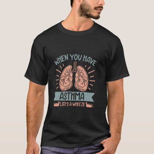 喘息を持っていると大変です Tシャツ (正面)