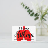 喘息医学IDの財布カード 名刺 (スタンド正面)