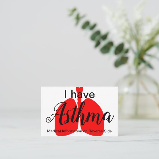 喘息医学IDの財布カード 名刺 (スタンド正面)