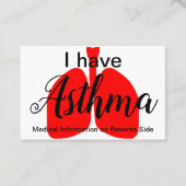 喘息医学IDの財布カード 名刺 (正面)