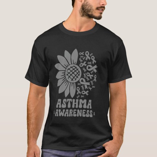 喘息啓発サンフラワーのサポートクルー Tシャツ (正面)