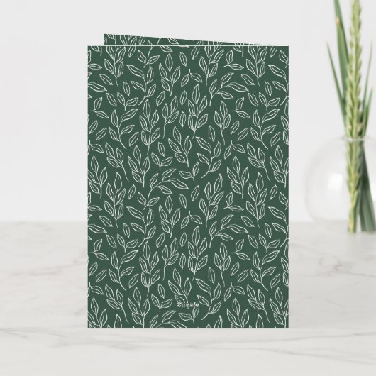 喜ばしいエレガンススクリプトフォトホリデーグリーティングカード シーズンカード (裏面)