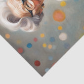 喜ばしいエレガンス：チュレカラフルスカートの老婦人 薄葉紙 (詳細)