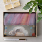 喜ばしいエレガンス：チュレカラフルスカートの老婦人 薄葉紙 (ギフト)