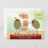 喜ばしいオリーブ ポストカード (正面/裏面)