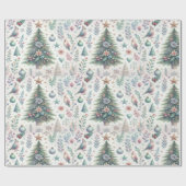 喜ばしいカラフルクリスマスラッピング紙 ラッピングペーパー (フラット)