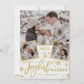 喜ばしいクリスマスの願い3 PHOTO Holiday Greeting カード (正面)