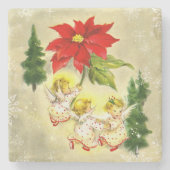 喜ばしいクリスマスチャルーブコースター ストーンコースター (正面)