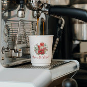 喜ばしいクリスマスバイブの花とキャンドルブーケ 紙コップ