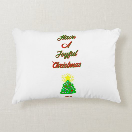 喜ばしいクリスマス訛り枕 アクセントクッション (正面)