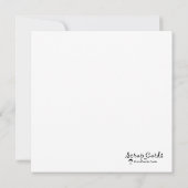 喜ばしいチディングクリスマスフラットグリーティングカード (裏面)