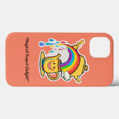 「喜ばしいティーポット虹の喜び」 Case-Mate iPhoneケース (裏面 (横))