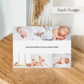 喜ばしいニュース写真コラージュ箔の誕生のお知らせ 箔招待状