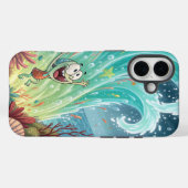 喜ばしいネオンの急増。 Case-Mate iPhoneケース (裏面 (横))