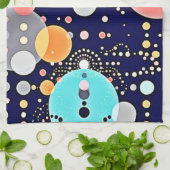 喜ばしいバブルの宇宙のビジョン キッチンタオル (折り畳み)