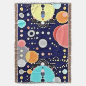 喜ばしいバブルの宇宙のビジョン スローブランケット (正面縦)