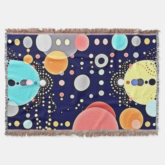 喜ばしいバブルの宇宙のビジョン スローブランケット (正面)