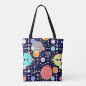 喜ばしいバブルの宇宙のビジョン トートバッグ (裏面)