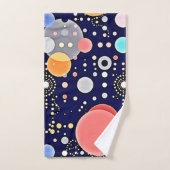 喜ばしいバブルの宇宙のビジョン バスタオルセット (ハンドタオル)