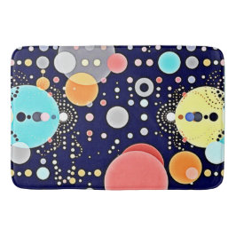 喜ばしいバブルの宇宙のビジョン バスマット