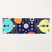 喜ばしいバブルの宇宙のビジョン ヨガマット (正面(横))