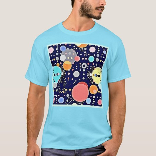 喜ばしいバブルの宇宙のビジョン Tシャツ (正面)