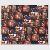 喜ばしいミステリークリスマスラッピング紙 ラッピングペーパー (フラット)