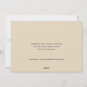 喜ばしい休日のお祈り | 3フォトクリスマス シーズンカード (裏面)