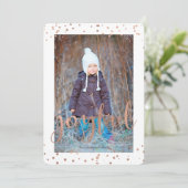 喜ばしい休日 |バラ金箔 |フォトカード シーズンカード (スタンド正面)