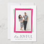 喜ばしい対称性 |写真モダンのクリスマス シーズンカード (正面)