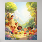 喜ばしい探検家 – 自然アドベンチャーウォールアート ポスター (正面)