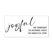 喜ばしい書道の差出人住所 セルフインキングスタンプ (デザイン)