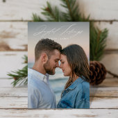 喜ばしい知り合い新婚初めてのクリスマス写真 シーズンカード