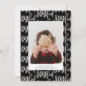 喜ばしい脚本1枚のフォトファミリーエレガントカラフル (正面)