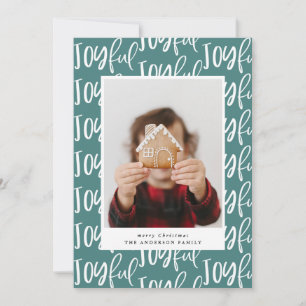 喜ばしい脚本1枚のフォトファミリーエレガントカラフル