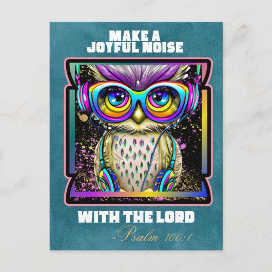 喜ばしい騒音をキリスト教の信仰に向ける ポストカード (正面)