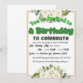 喜ばれる1年になりますように！ 招待状 (正面/裏面)