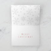 喜びがあなたに良く見える不機嫌な雪だるまクリスマス シーズンカード (内部)